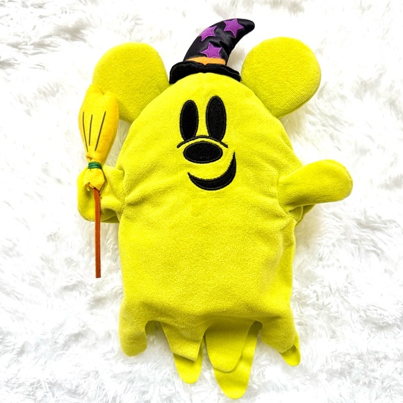 RARE Tokyo Disney Japan Halloween 2019 Ghost Plushie Mickey Mouse Green muppet - Picture 1 of 3